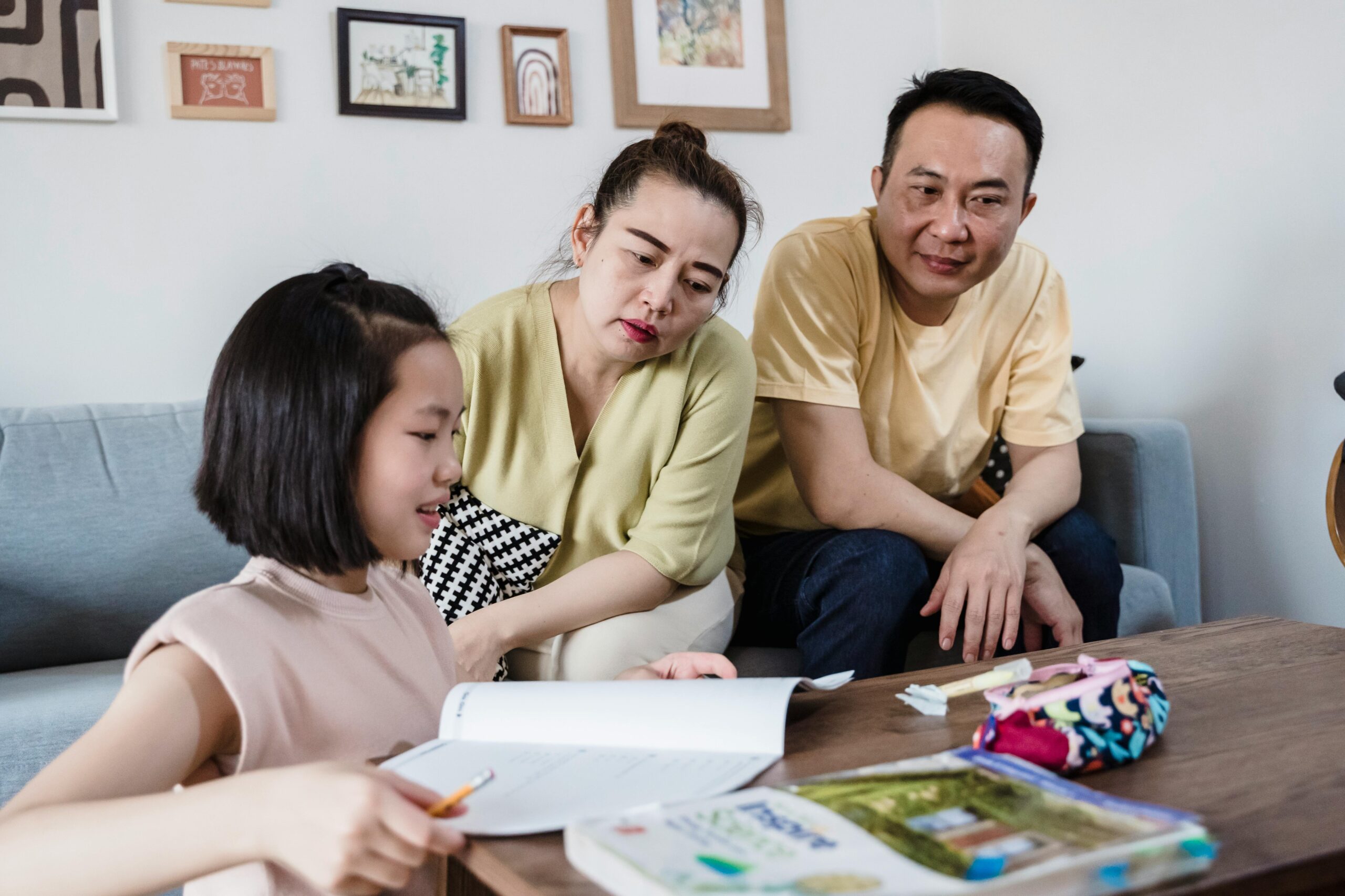 Family members of different generations together